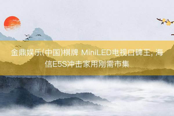 金鼎娱乐(中国)棋牌 MiniLED电视口碑王, 海信E5S冲击家用刚需市集