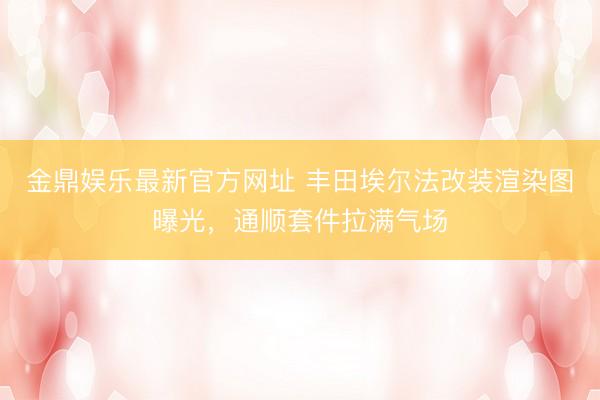 金鼎娱乐最新官方网址 丰田埃尔法改装渲染图曝光，通顺套件拉满气场