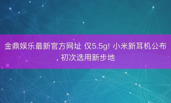 金鼎娱乐最新官方网址 仅5.5g! 小米新耳机公布， 初次选用新步地